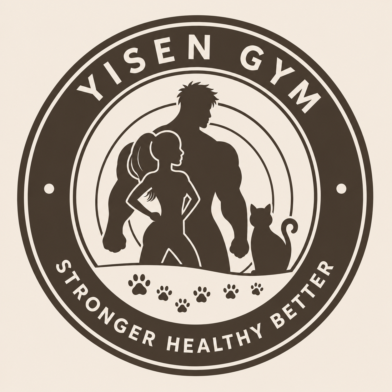 YISEN GYM 意森郡健身工作室郡 logo